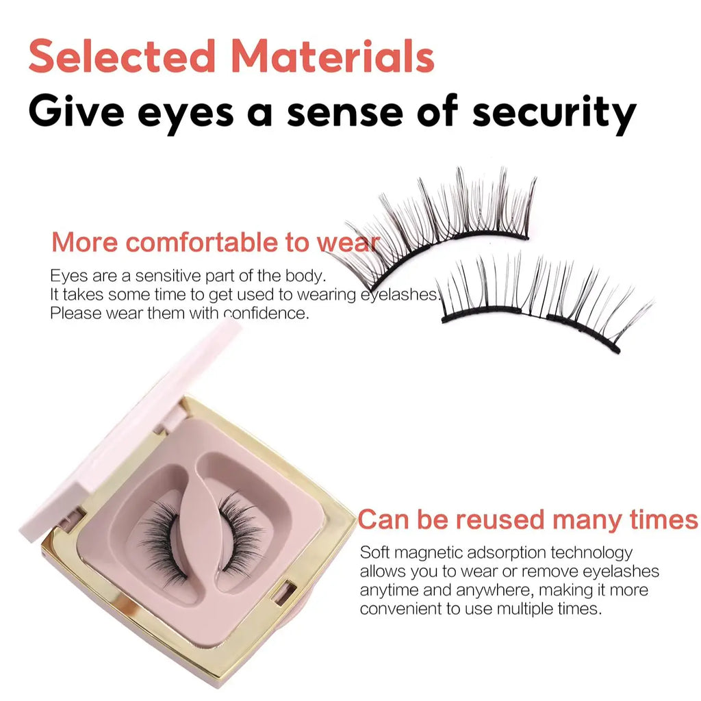 FindLove Soft Magnetic Lashes Rabbit Elf Magnetic Eyelash Extension Reusable Eyelashes Soft Magnetic False Eyelash Natural Lash