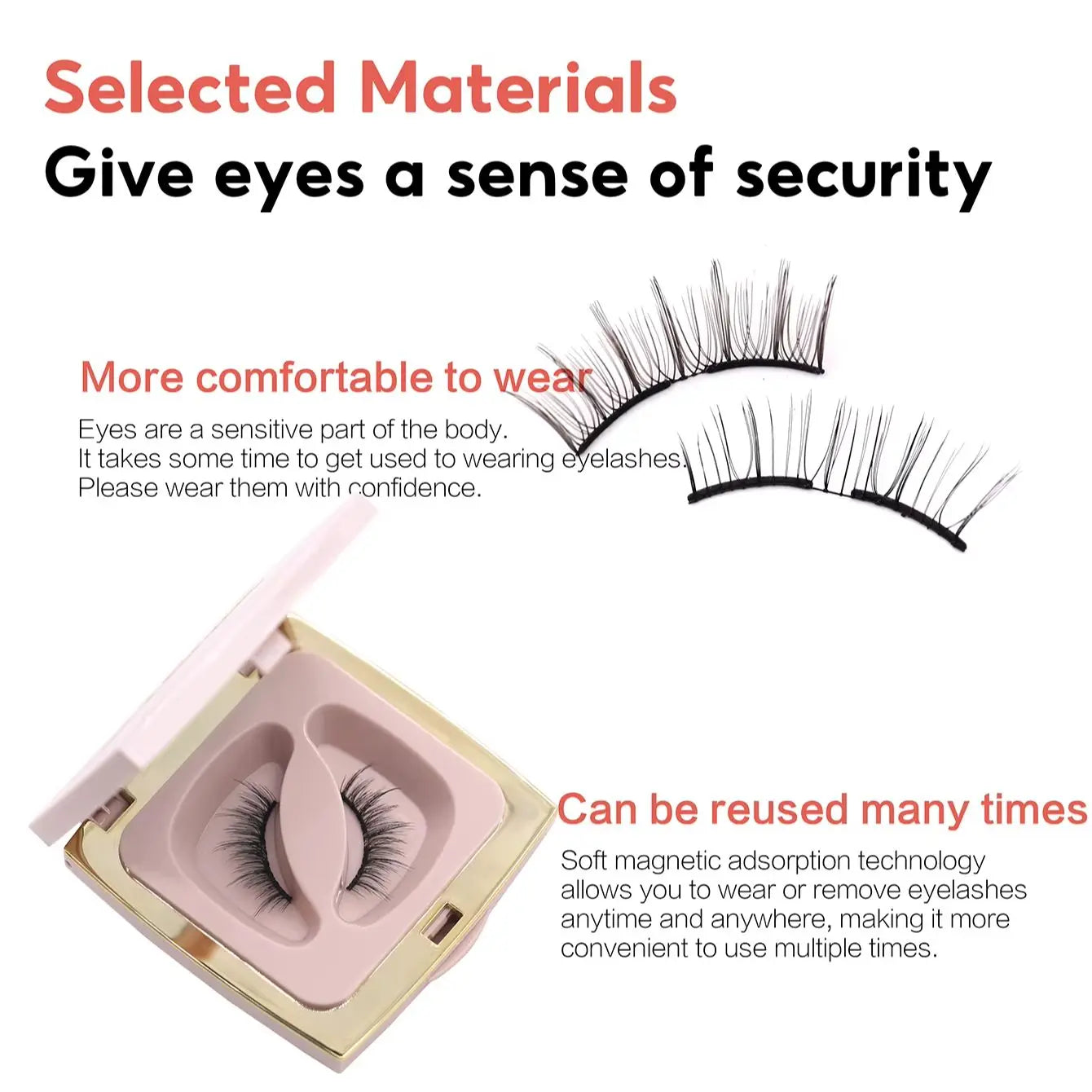 FindLove Soft Magnetic Lashes Rabbit Elf Magnetic Eyelash Extension Reusable Eyelashes Soft Magnetic False Eyelash Natural Lash